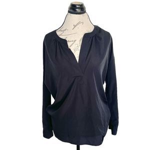 Two by Vicent Camuto Womens Size XS Blouse Black Long Sleeve Bohowestern Work